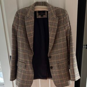 J. Crew Checkered Wool Blazer
